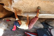 Bouldering in Hueco Tanks on 11/03/2018 with Blue Lizard Climbing and Yoga

Filename: SRM_20181103_1050040.jpg
Aperture: f/5.6
Shutter Speed: 1/320
Body: Canon EOS-1D Mark II
Lens: Canon EF 16-35mm f/2.8 L