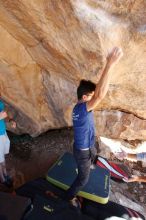 Bouldering in Hueco Tanks on 11/03/2018 with Blue Lizard Climbing and Yoga

Filename: SRM_20181103_1134514.jpg
Aperture: f/5.6
Shutter Speed: 1/200
Body: Canon EOS-1D Mark II
Lens: Canon EF 16-35mm f/2.8 L