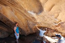 Bouldering in Hueco Tanks on 11/03/2018 with Blue Lizard Climbing and Yoga

Filename: SRM_20181103_1138170.jpg
Aperture: f/5.6
Shutter Speed: 1/400
Body: Canon EOS-1D Mark II
Lens: Canon EF 16-35mm f/2.8 L