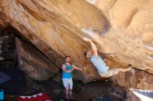 Bouldering in Hueco Tanks on 11/03/2018 with Blue Lizard Climbing and Yoga

Filename: SRM_20181103_1138370.jpg
Aperture: f/5.6
Shutter Speed: 1/320
Body: Canon EOS-1D Mark II
Lens: Canon EF 16-35mm f/2.8 L