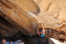 Bouldering in Hueco Tanks on 11/03/2018 with Blue Lizard Climbing and Yoga

Filename: SRM_20181103_1143500.jpg
Aperture: f/5.6
Shutter Speed: 1/400
Body: Canon EOS-1D Mark II
Lens: Canon EF 16-35mm f/2.8 L