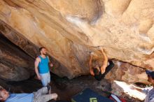 Bouldering in Hueco Tanks on 11/03/2018 with Blue Lizard Climbing and Yoga

Filename: SRM_20181103_1145200.jpg
Aperture: f/5.6
Shutter Speed: 1/320
Body: Canon EOS-1D Mark II
Lens: Canon EF 16-35mm f/2.8 L