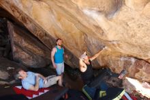 Bouldering in Hueco Tanks on 11/03/2018 with Blue Lizard Climbing and Yoga

Filename: SRM_20181103_1145303.jpg
Aperture: f/5.6
Shutter Speed: 1/250
Body: Canon EOS-1D Mark II
Lens: Canon EF 16-35mm f/2.8 L