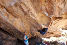 Bouldering in Hueco Tanks on 11/03/2018 with Blue Lizard Climbing and Yoga

Filename: SRM_20181103_1149170.jpg
Aperture: f/5.6
Shutter Speed: 1/320
Body: Canon EOS-1D Mark II
Lens: Canon EF 16-35mm f/2.8 L