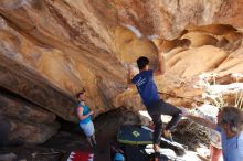 Bouldering in Hueco Tanks on 11/03/2018 with Blue Lizard Climbing and Yoga

Filename: SRM_20181103_1149180.jpg
Aperture: f/5.6
Shutter Speed: 1/400
Body: Canon EOS-1D Mark II
Lens: Canon EF 16-35mm f/2.8 L