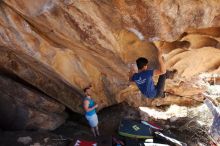 Bouldering in Hueco Tanks on 11/03/2018 with Blue Lizard Climbing and Yoga

Filename: SRM_20181103_1149192.jpg
Aperture: f/5.6
Shutter Speed: 1/400
Body: Canon EOS-1D Mark II
Lens: Canon EF 16-35mm f/2.8 L