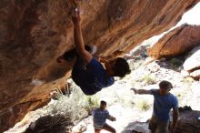 Bouldering in Hueco Tanks on 11/03/2018 with Blue Lizard Climbing and Yoga

Filename: SRM_20181103_1149360.jpg
Aperture: f/5.6
Shutter Speed: 1/800
Body: Canon EOS-1D Mark II
Lens: Canon EF 16-35mm f/2.8 L