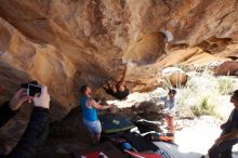 Bouldering in Hueco Tanks on 11/03/2018 with Blue Lizard Climbing and Yoga

Filename: SRM_20181103_1150300.jpg
Aperture: f/5.6
Shutter Speed: 1/500
Body: Canon EOS-1D Mark II
Lens: Canon EF 16-35mm f/2.8 L