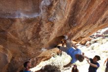 Bouldering in Hueco Tanks on 11/03/2018 with Blue Lizard Climbing and Yoga

Filename: SRM_20181103_1155100.jpg
Aperture: f/5.6
Shutter Speed: 1/500
Body: Canon EOS-1D Mark II
Lens: Canon EF 16-35mm f/2.8 L
