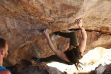 Bouldering in Hueco Tanks on 11/03/2018 with Blue Lizard Climbing and Yoga

Filename: SRM_20181103_1157480.jpg
Aperture: f/4.0
Shutter Speed: 1/400
Body: Canon EOS-1D Mark II
Lens: Canon EF 50mm f/1.8 II