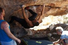 Bouldering in Hueco Tanks on 11/03/2018 with Blue Lizard Climbing and Yoga

Filename: SRM_20181103_1159440.jpg
Aperture: f/4.0
Shutter Speed: 1/500
Body: Canon EOS-1D Mark II
Lens: Canon EF 50mm f/1.8 II