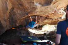 Bouldering in Hueco Tanks on 11/03/2018 with Blue Lizard Climbing and Yoga

Filename: SRM_20181103_1201420.jpg
Aperture: f/4.0
Shutter Speed: 1/500
Body: Canon EOS-1D Mark II
Lens: Canon EF 50mm f/1.8 II