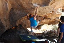 Bouldering in Hueco Tanks on 11/03/2018 with Blue Lizard Climbing and Yoga

Filename: SRM_20181103_1201581.jpg
Aperture: f/4.0
Shutter Speed: 1/500
Body: Canon EOS-1D Mark II
Lens: Canon EF 50mm f/1.8 II
