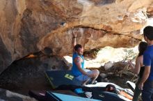 Bouldering in Hueco Tanks on 11/03/2018 with Blue Lizard Climbing and Yoga

Filename: SRM_20181103_1201583.jpg
Aperture: f/4.0
Shutter Speed: 1/500
Body: Canon EOS-1D Mark II
Lens: Canon EF 50mm f/1.8 II