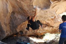 Bouldering in Hueco Tanks on 11/03/2018 with Blue Lizard Climbing and Yoga

Filename: SRM_20181103_1202271.jpg
Aperture: f/4.0
Shutter Speed: 1/400
Body: Canon EOS-1D Mark II
Lens: Canon EF 50mm f/1.8 II