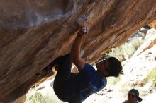 Bouldering in Hueco Tanks on 11/03/2018 with Blue Lizard Climbing and Yoga

Filename: SRM_20181103_1203520.jpg
Aperture: f/4.0
Shutter Speed: 1/1000
Body: Canon EOS-1D Mark II
Lens: Canon EF 50mm f/1.8 II