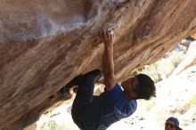 Bouldering in Hueco Tanks on 11/03/2018 with Blue Lizard Climbing and Yoga

Filename: SRM_20181103_1203522.jpg
Aperture: f/4.0
Shutter Speed: 1/640
Body: Canon EOS-1D Mark II
Lens: Canon EF 50mm f/1.8 II