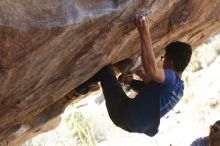 Bouldering in Hueco Tanks on 11/03/2018 with Blue Lizard Climbing and Yoga

Filename: SRM_20181103_1203570.jpg
Aperture: f/4.0
Shutter Speed: 1/640
Body: Canon EOS-1D Mark II
Lens: Canon EF 50mm f/1.8 II