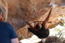 Bouldering in Hueco Tanks on 11/03/2018 with Blue Lizard Climbing and Yoga

Filename: SRM_20181103_1209510.jpg
Aperture: f/4.0
Shutter Speed: 1/400
Body: Canon EOS-1D Mark II
Lens: Canon EF 50mm f/1.8 II