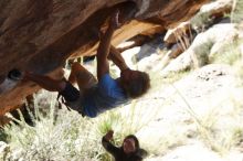 Bouldering in Hueco Tanks on 11/03/2018 with Blue Lizard Climbing and Yoga

Filename: SRM_20181103_1212350.jpg
Aperture: f/4.0
Shutter Speed: 1/1600
Body: Canon EOS-1D Mark II
Lens: Canon EF 50mm f/1.8 II