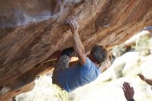 Bouldering in Hueco Tanks on 11/03/2018 with Blue Lizard Climbing and Yoga

Filename: SRM_20181103_1212571.jpg
Aperture: f/2.0
Shutter Speed: 1/2500
Body: Canon EOS-1D Mark II
Lens: Canon EF 50mm f/1.8 II