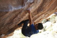 Bouldering in Hueco Tanks on 11/03/2018 with Blue Lizard Climbing and Yoga

Filename: SRM_20181103_1213410.jpg
Aperture: f/2.0
Shutter Speed: 1/2500
Body: Canon EOS-1D Mark II
Lens: Canon EF 50mm f/1.8 II