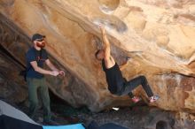 Bouldering in Hueco Tanks on 11/03/2018 with Blue Lizard Climbing and Yoga

Filename: SRM_20181103_1214381.jpg
Aperture: f/2.0
Shutter Speed: 1/1600
Body: Canon EOS-1D Mark II
Lens: Canon EF 50mm f/1.8 II