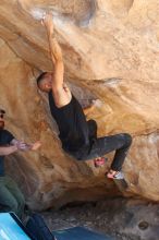 Bouldering in Hueco Tanks on 11/03/2018 with Blue Lizard Climbing and Yoga

Filename: SRM_20181103_1222461.jpg
Aperture: f/4.0
Shutter Speed: 1/320
Body: Canon EOS-1D Mark II
Lens: Canon EF 50mm f/1.8 II