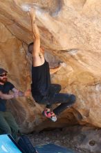 Bouldering in Hueco Tanks on 11/03/2018 with Blue Lizard Climbing and Yoga

Filename: SRM_20181103_1222462.jpg
Aperture: f/4.0
Shutter Speed: 1/320
Body: Canon EOS-1D Mark II
Lens: Canon EF 50mm f/1.8 II