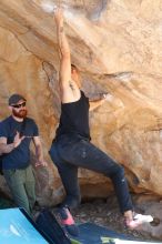 Bouldering in Hueco Tanks on 11/03/2018 with Blue Lizard Climbing and Yoga

Filename: SRM_20181103_1222472.jpg
Aperture: f/4.0
Shutter Speed: 1/250
Body: Canon EOS-1D Mark II
Lens: Canon EF 50mm f/1.8 II