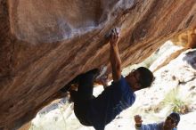 Bouldering in Hueco Tanks on 11/03/2018 with Blue Lizard Climbing and Yoga

Filename: SRM_20181103_1224551.jpg
Aperture: f/4.0
Shutter Speed: 1/1000
Body: Canon EOS-1D Mark II
Lens: Canon EF 50mm f/1.8 II