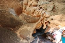 Bouldering in Hueco Tanks on 11/03/2018 with Blue Lizard Climbing and Yoga

Filename: SRM_20181103_1429000.jpg
Aperture: f/5.6
Shutter Speed: 1/200
Body: Canon EOS-1D Mark II
Lens: Canon EF 16-35mm f/2.8 L