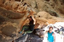 Bouldering in Hueco Tanks on 11/03/2018 with Blue Lizard Climbing and Yoga

Filename: SRM_20181103_1430340.jpg
Aperture: f/5.6
Shutter Speed: 1/320
Body: Canon EOS-1D Mark II
Lens: Canon EF 16-35mm f/2.8 L