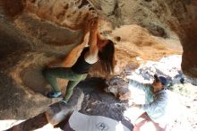 Bouldering in Hueco Tanks on 11/03/2018 with Blue Lizard Climbing and Yoga

Filename: SRM_20181103_1432361.jpg
Aperture: f/5.6
Shutter Speed: 1/320
Body: Canon EOS-1D Mark II
Lens: Canon EF 16-35mm f/2.8 L