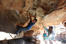 Bouldering in Hueco Tanks on 11/03/2018 with Blue Lizard Climbing and Yoga

Filename: SRM_20181103_1435510.jpg
Aperture: f/5.6
Shutter Speed: 1/320
Body: Canon EOS-1D Mark II
Lens: Canon EF 16-35mm f/2.8 L