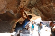 Bouldering in Hueco Tanks on 11/03/2018 with Blue Lizard Climbing and Yoga

Filename: SRM_20181103_1441210.jpg
Aperture: f/5.6
Shutter Speed: 1/250
Body: Canon EOS-1D Mark II
Lens: Canon EF 16-35mm f/2.8 L