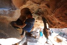 Bouldering in Hueco Tanks on 11/03/2018 with Blue Lizard Climbing and Yoga

Filename: SRM_20181103_1443580.jpg
Aperture: f/5.6
Shutter Speed: 1/200
Body: Canon EOS-1D Mark II
Lens: Canon EF 16-35mm f/2.8 L