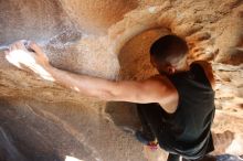 Bouldering in Hueco Tanks on 11/03/2018 with Blue Lizard Climbing and Yoga

Filename: SRM_20181103_1448592.jpg
Aperture: f/4.0
Shutter Speed: 1/200
Body: Canon EOS-1D Mark II
Lens: Canon EF 16-35mm f/2.8 L