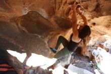Bouldering in Hueco Tanks on 11/03/2018 with Blue Lizard Climbing and Yoga

Filename: SRM_20181103_1450361.jpg
Aperture: f/4.0
Shutter Speed: 1/320
Body: Canon EOS-1D Mark II
Lens: Canon EF 16-35mm f/2.8 L