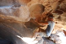 Bouldering in Hueco Tanks on 11/03/2018 with Blue Lizard Climbing and Yoga

Filename: SRM_20181103_1458190.jpg
Aperture: f/4.0
Shutter Speed: 1/250
Body: Canon EOS-1D Mark II
Lens: Canon EF 16-35mm f/2.8 L