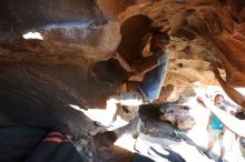 Bouldering in Hueco Tanks on 11/03/2018 with Blue Lizard Climbing and Yoga

Filename: SRM_20181103_1458260.jpg
Aperture: f/4.0
Shutter Speed: 1/500
Body: Canon EOS-1D Mark II
Lens: Canon EF 16-35mm f/2.8 L