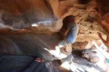 Bouldering in Hueco Tanks on 11/03/2018 with Blue Lizard Climbing and Yoga

Filename: SRM_20181103_1458330.jpg
Aperture: f/4.0
Shutter Speed: 1/320
Body: Canon EOS-1D Mark II
Lens: Canon EF 16-35mm f/2.8 L