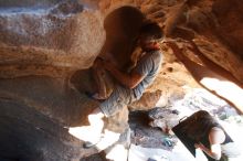 Bouldering in Hueco Tanks on 11/03/2018 with Blue Lizard Climbing and Yoga

Filename: SRM_20181103_1502330.jpg
Aperture: f/4.0
Shutter Speed: 1/320
Body: Canon EOS-1D Mark II
Lens: Canon EF 16-35mm f/2.8 L