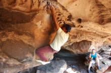 Bouldering in Hueco Tanks on 11/03/2018 with Blue Lizard Climbing and Yoga

Filename: SRM_20181103_1532350.jpg
Aperture: f/4.0
Shutter Speed: 1/320
Body: Canon EOS-1D Mark II
Lens: Canon EF 16-35mm f/2.8 L