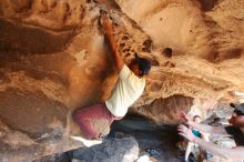 Bouldering in Hueco Tanks on 11/03/2018 with Blue Lizard Climbing and Yoga

Filename: SRM_20181103_1532352.jpg
Aperture: f/4.0
Shutter Speed: 1/320
Body: Canon EOS-1D Mark II
Lens: Canon EF 16-35mm f/2.8 L