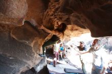 Bouldering in Hueco Tanks on 11/03/2018 with Blue Lizard Climbing and Yoga

Filename: SRM_20181103_1536561.jpg
Aperture: f/4.0
Shutter Speed: 1/400
Body: Canon EOS-1D Mark II
Lens: Canon EF 16-35mm f/2.8 L