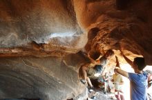 Bouldering in Hueco Tanks on 11/03/2018 with Blue Lizard Climbing and Yoga

Filename: SRM_20181103_1543210.jpg
Aperture: f/4.0
Shutter Speed: 1/320
Body: Canon EOS-1D Mark II
Lens: Canon EF 16-35mm f/2.8 L