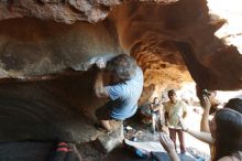 Bouldering in Hueco Tanks on 11/03/2018 with Blue Lizard Climbing and Yoga

Filename: SRM_20181103_1543570.jpg
Aperture: f/4.0
Shutter Speed: 1/500
Body: Canon EOS-1D Mark II
Lens: Canon EF 16-35mm f/2.8 L