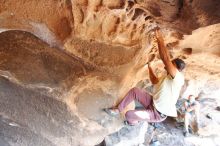 Bouldering in Hueco Tanks on 11/03/2018 with Blue Lizard Climbing and Yoga

Filename: SRM_20181103_1544290.jpg
Aperture: f/4.0
Shutter Speed: 1/250
Body: Canon EOS-1D Mark II
Lens: Canon EF 16-35mm f/2.8 L