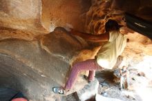 Bouldering in Hueco Tanks on 11/03/2018 with Blue Lizard Climbing and Yoga

Filename: SRM_20181103_1544490.jpg
Aperture: f/2.8
Shutter Speed: 1/320
Body: Canon EOS-1D Mark II
Lens: Canon EF 16-35mm f/2.8 L